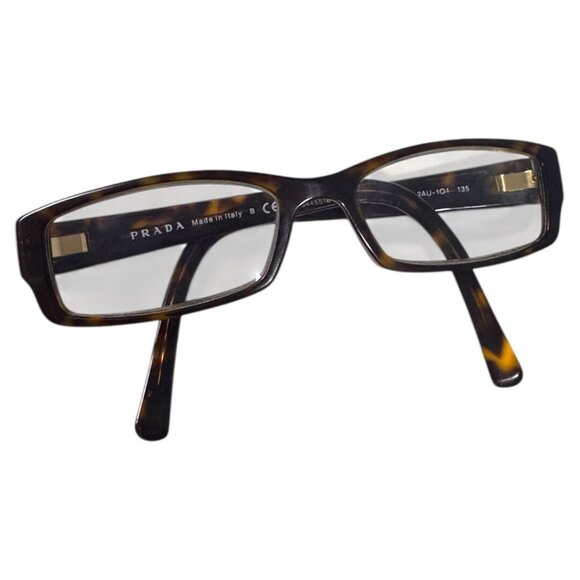 PRADA‎ VPR19L 2AU-1O1 Brown Havana Eyeglasses Frames Only Italy 52 [] 16 - Picture 2 of 5